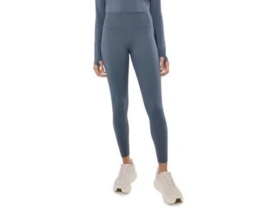 Mountain Hardwear Butter Uptm Tight Women's Clothing Blue Slate: Lg, Polyester In Yellow