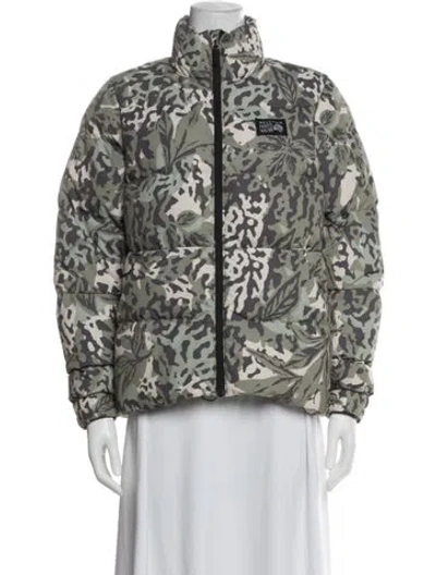 Pre-owned Mountain Hardwear Camouflage Print Down Jacket In Multi