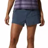 Mountain Hardwear Cascade Pass Shorts Women's Blue Belted Waist Cargo Ups695 In Blue