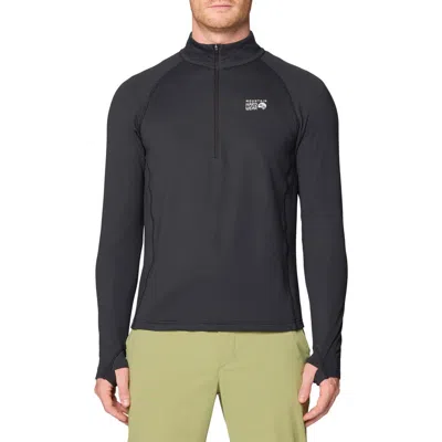 Mountain Hardwear Crater Lake Heavyweight Half Zip In Black