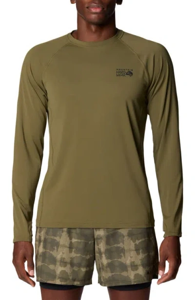 Mountain Hardwear Crater Lake Long Sleeve T-shirt In Green