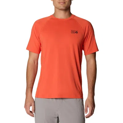 Mountain Hardwear Crater Lake Performance T-shirt In Orange