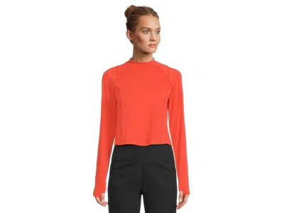 Mountain Hardwear Crater Laketm Long Sleeve Crop In Orange