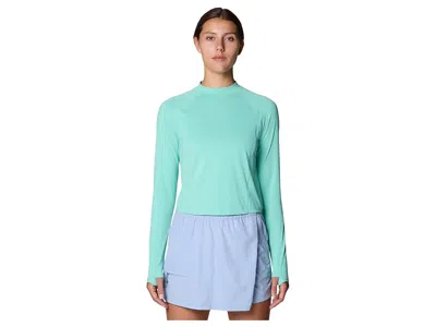 Mountain Hardwear Crater Laketm Long Sleeve Crop In Blue