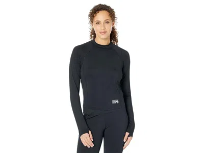 Mountain Hardwear Crater Laketm Long Sleeve Crop In Black