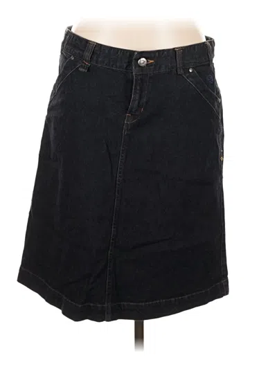 Pre-owned Mountain Hardwear Denim Skirt In Black