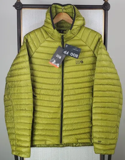 Pre-owned Mountain Hardwear Ghost Whiperer 800 Down Hoody Size Xl $360 Mens Moss Green