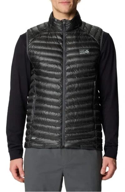 Mountain Hardwear Ghost Whisperer Packable 800-fill-power Down Vest In Black