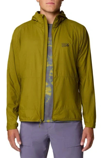 Mountain Hardwear Kor Airshell™ Hooded Jacket In Green