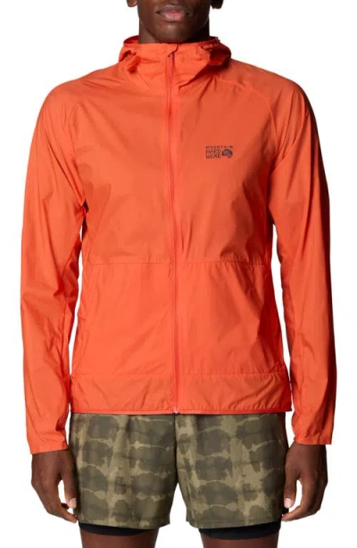 Mountain Hardwear Kor Airshell™ Hooded Jacket In Orange