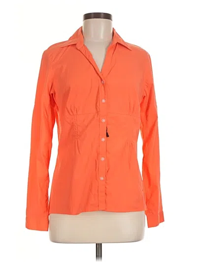 Pre-owned Mountain Hardwear Long Sleeve Button Down Shirt In Orange
