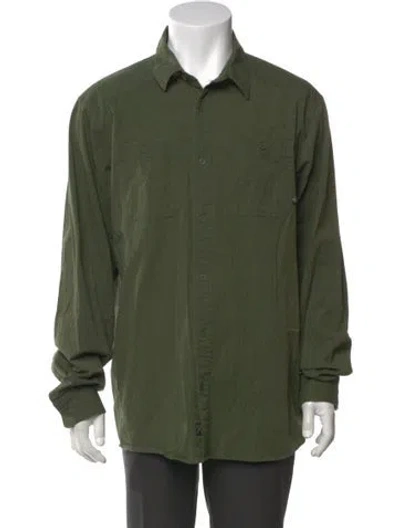 Pre-owned Mountain Hardwear Long Sleeve Dress Shirt In Green