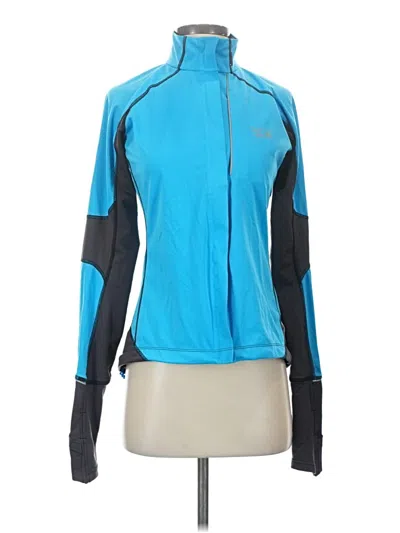 Pre-owned Mountain Hardwear Long Sleeve Top Blue Turtleneck Tops
