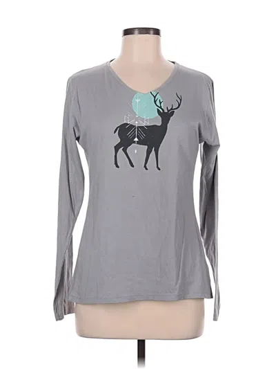 Pre-owned Mountain Hardwear Long Sleeve T-shirt In Gray