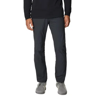 Mountain Hardwear Men's  Basin Trek Pants Black Flat Front Straight Leg Jzz482