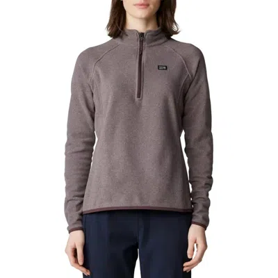 Mountain Hardwear Microchill 1/4 Zip Pullover In Blackberryheather In Gray