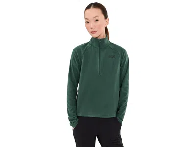 Mountain Hardwear Microchilltm 1/4 Zip Women's Coat Verve: Lg In Green