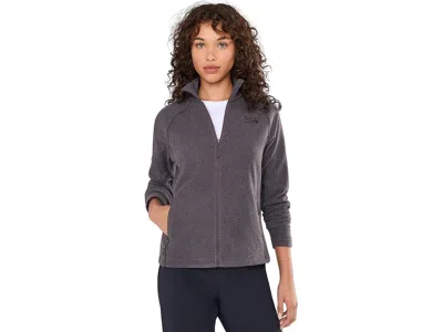 Mountain Hardwear Microchilltm Jacket Women's Coat Purple Sage Heather: Sm, Fleece/polyester In Brown