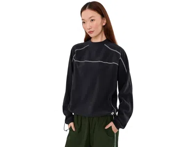 Mountain Hardwear Microchilltm Pullover Crew Women's Sweatshirt Black: Sm, Polyester