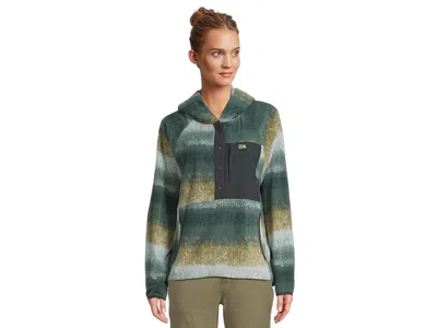 Mountain Hardwear Microchilltm Snap Neck Pullover In Green