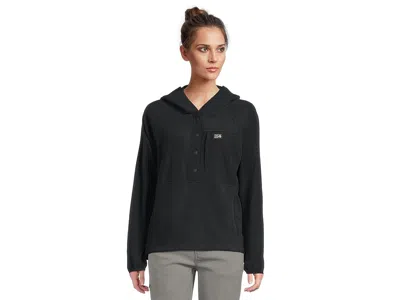 Mountain Hardwear Microchilltm Snap Neck Pullover In Black