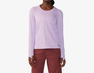 Mountain Hardwear Mighty Stripe Long Sleeve Tee In Wisteria In Purple