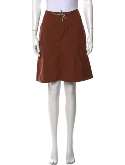 Pre-owned Mountain Hardwear Mini Skirt In Brown
