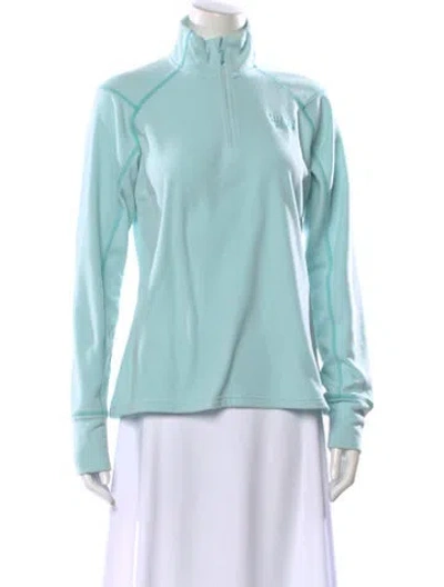 Pre-owned Mountain Hardwear Mock Neck Sweater In Blue