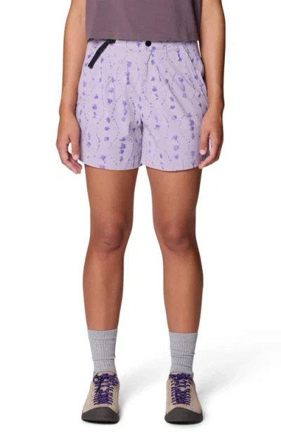 Mountain Hardwear Peak Rambler Water Repellent Shorts In Purple