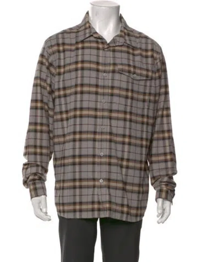 Pre-owned Mountain Hardwear Plaid Print Long Sleeve Shirt In Multi
