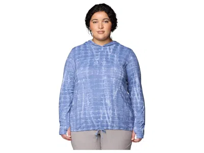Mountain Hardwear Plus Size Crater Laketm Long Sleeve Hoodie In Blue