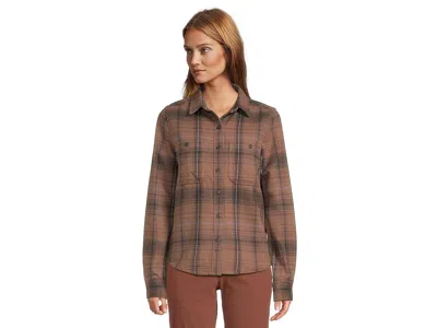 Mountain Hardwear Plushertm Long Sleeve Shirt In Brown