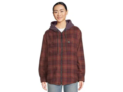 Mountain Hardwear Plushertm Microchill Lined Shacket In Brown
