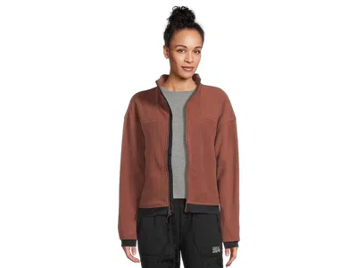 Mountain Hardwear Powder Maventm Fleece Full Zip Jacket In Brown