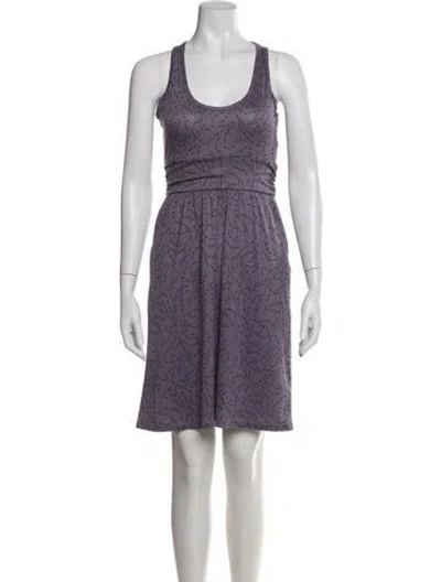 Pre-owned Mountain Hardwear Printed Knee-length Dress In Purple