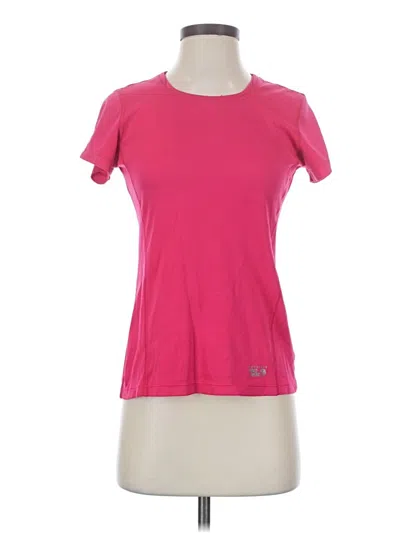 Pre-owned Mountain Hardwear Short Sleeve Top Pink Crew Neck Tops