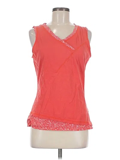Pre-owned Mountain Hardwear Sleeveless Top Orange Scoop Neck Tops