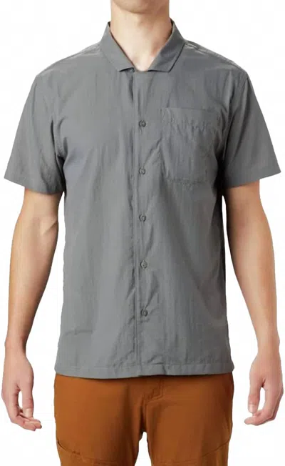 Mountain Hardwear Standard El Portal Short Sleeve Shirt In Light Storm In Gray