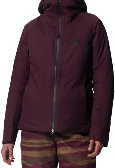 Mountain Hardwear Standard Firefall 2 Jacket In Cocoa Red In Purple