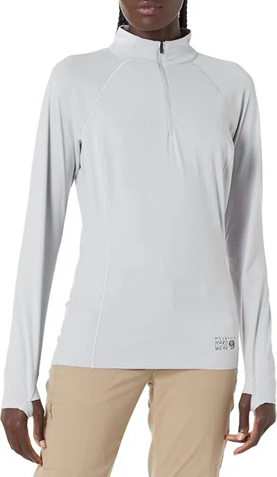 Mountain Hardwear Stretch 1/2 Zip Jacket In Glacial In Blue