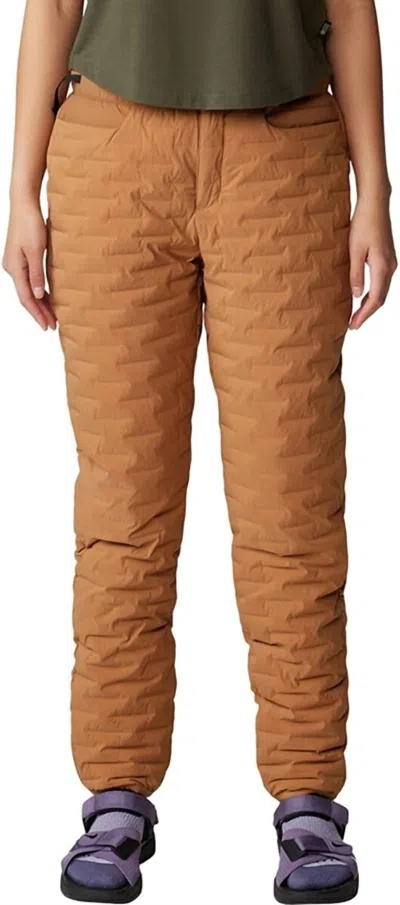 Mountain Hardwear Stretchdown Light Pant In Copper Clay In Brown