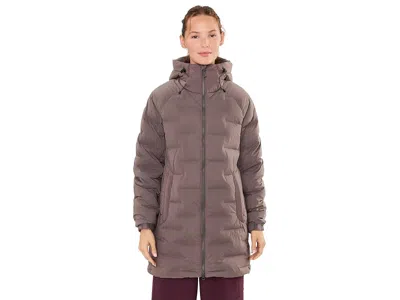Mountain Hardwear Stretchdowntm Parka Women's Clothing Purple Sage: Xs, Down/elastane/nylon In Brown