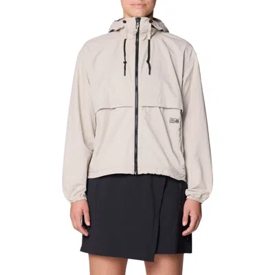 Mountain Hardwear Stryder Water Repellent Recycled Nylon Jacket In Neutral