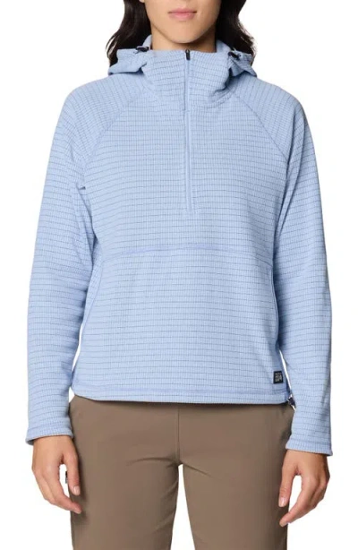 Mountain Hardwear Summit Grid Half Zip Hoodie In Blue