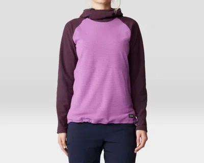 Mountain Hardwear Summit Grid Tunic Hoody In Black Berry