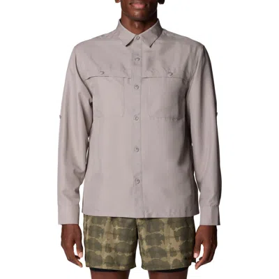 Mountain Hardwear Sun Drift Cooling Long Sleeve Shirt In Gray