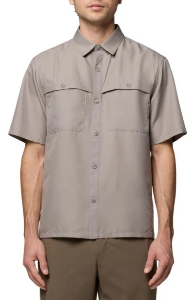 Mountain Hardwear Sun Drift Cooling Short Sleeve Shirt In Brown