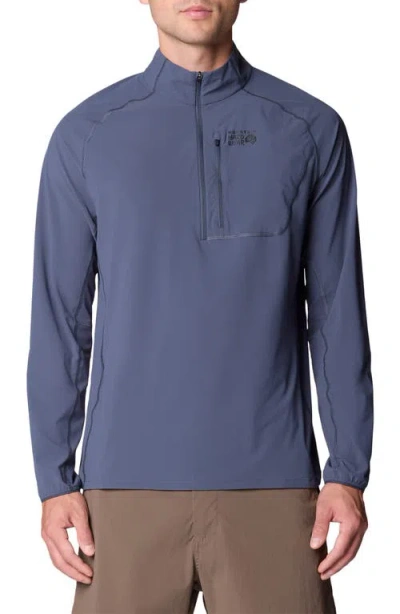 Mountain Hardwear Sunshield Half Zip In Blue