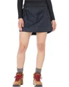 Mountain Hardwear Trekkin Mini Skirt Women Black Quilted Insulated Erk1332 In Black