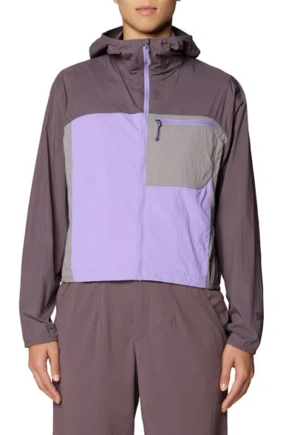 Mountain Hardwear Wind Veil Hooded Jacket In Purple